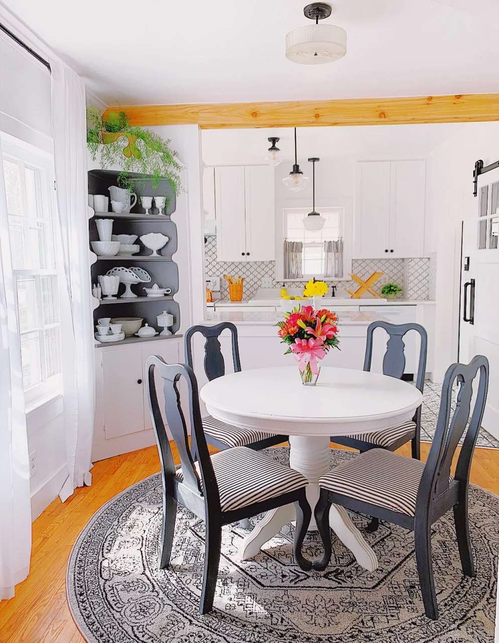 Bright dining area